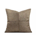 Ribbed Bronze Gold Architectural Pillow